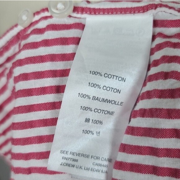 J. Crew Slim Striped Button Down Long Sleeve Shirt L - Picture 6 of 8